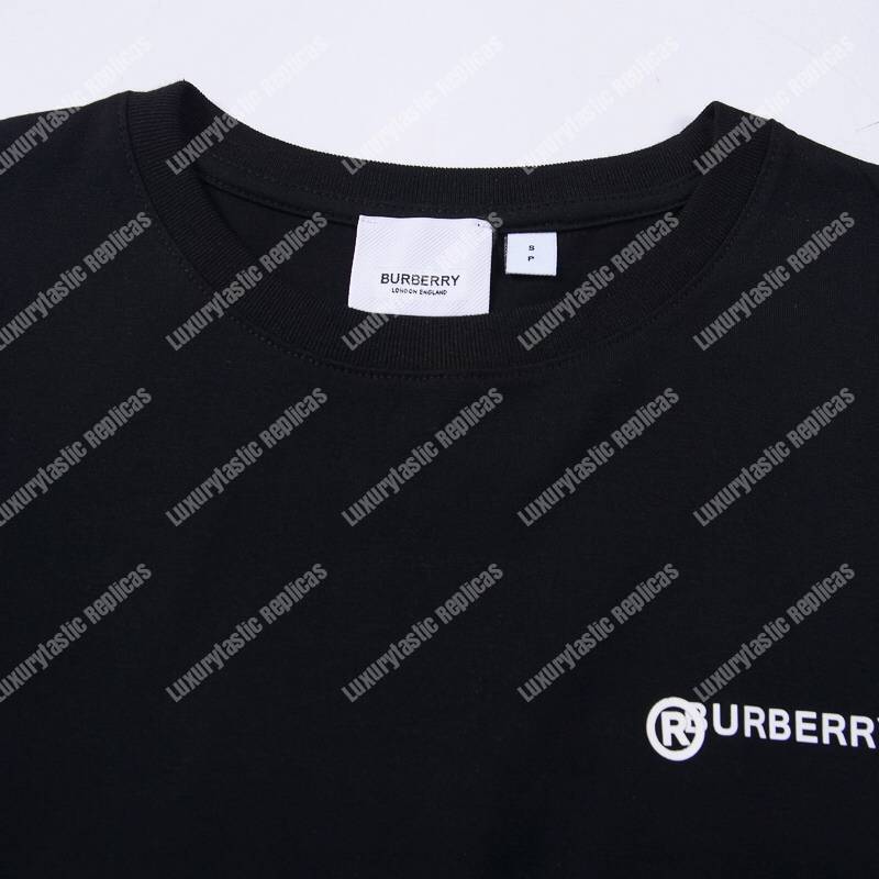 B**rry location print cotton oversized black t-shirt