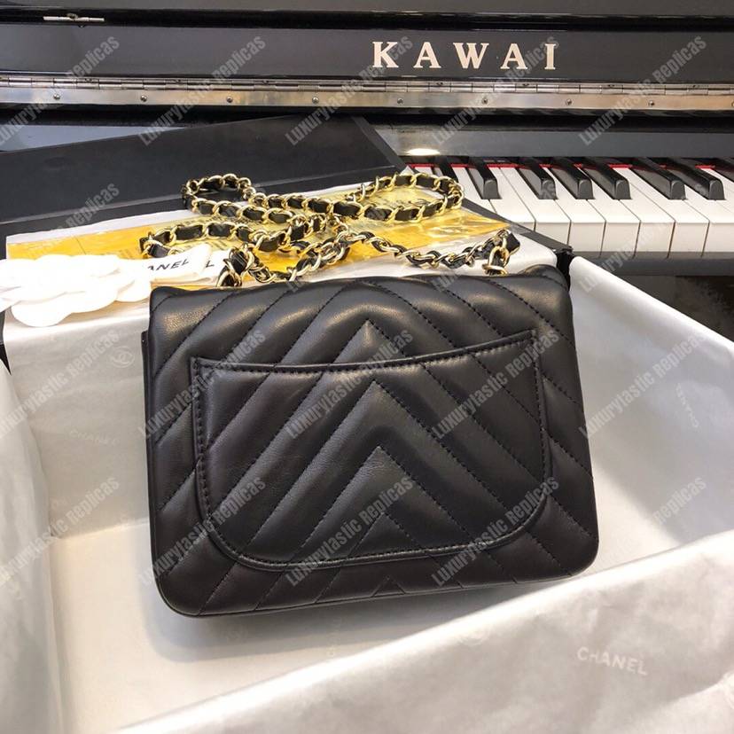 Ch*el mini flap bag black