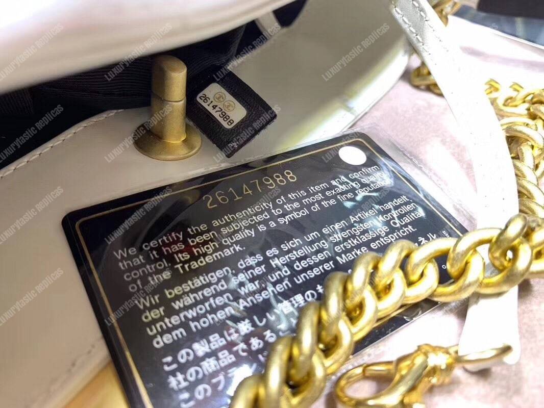 Ch*el hobo handbag white