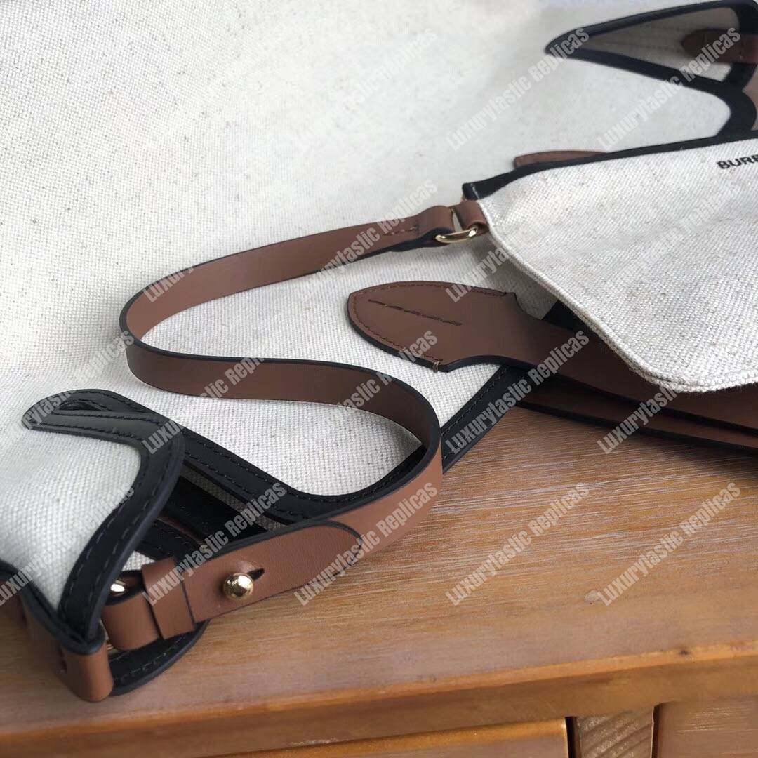 B**rry the medium soft cotton canvas belt bag brown