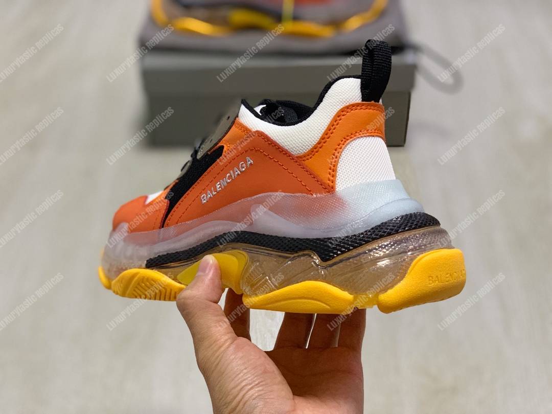 Ba*len*cia*ga triple s clear sole orange