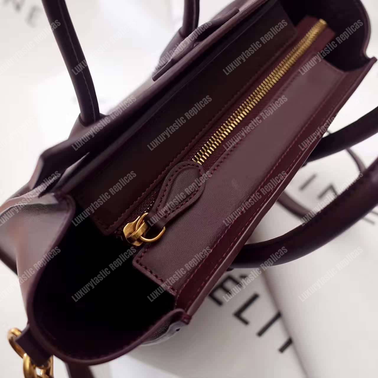 Ce**e nano luggage tote burgundy