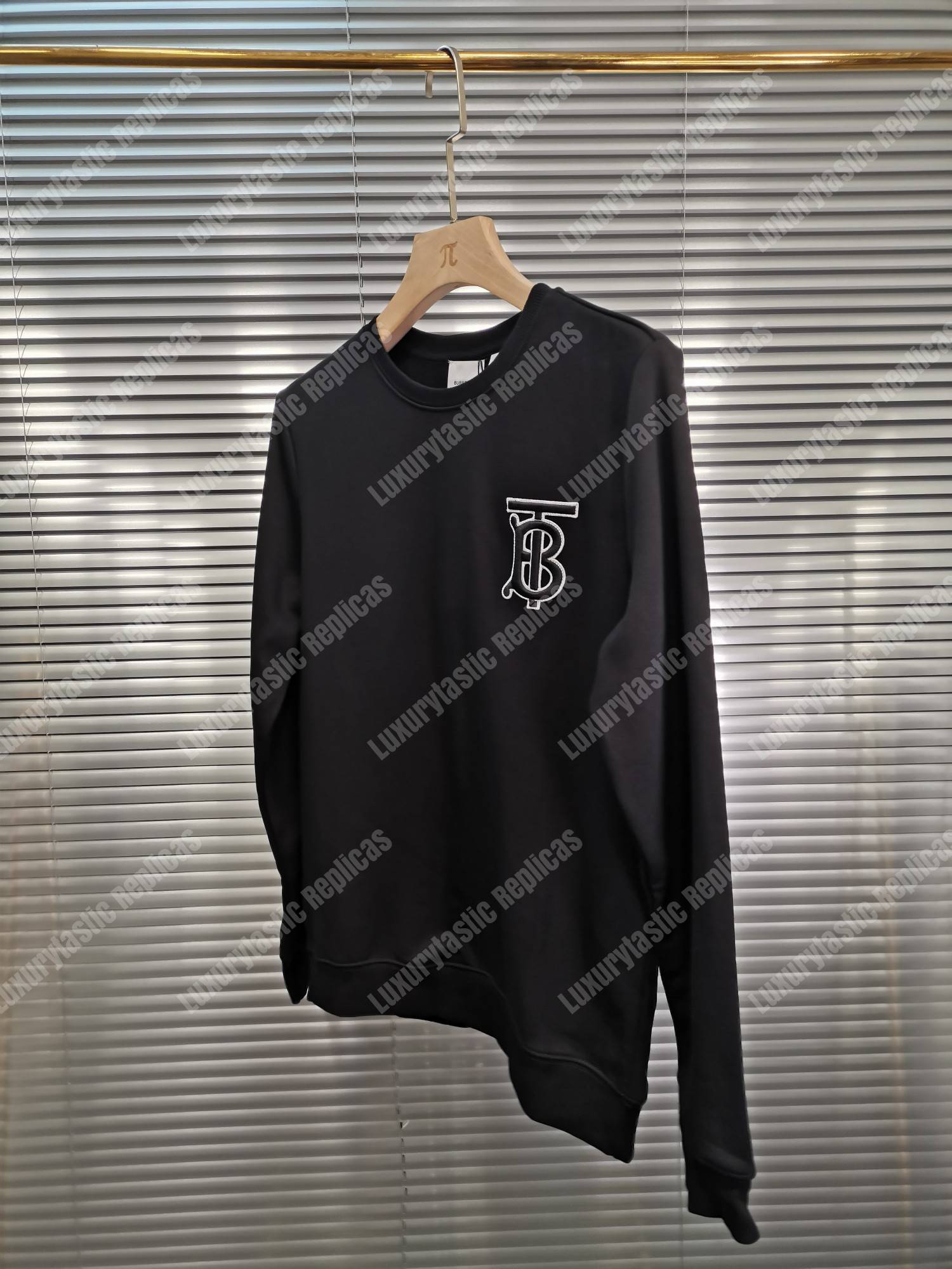 B**rry monogram motif cotton sweatshirt