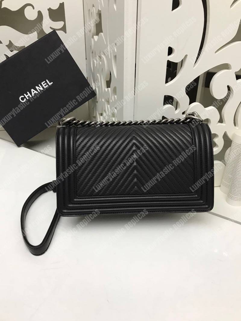 Ch*el boy handbag black