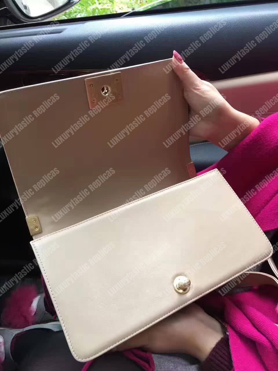 Ch*el medium boy flap bag