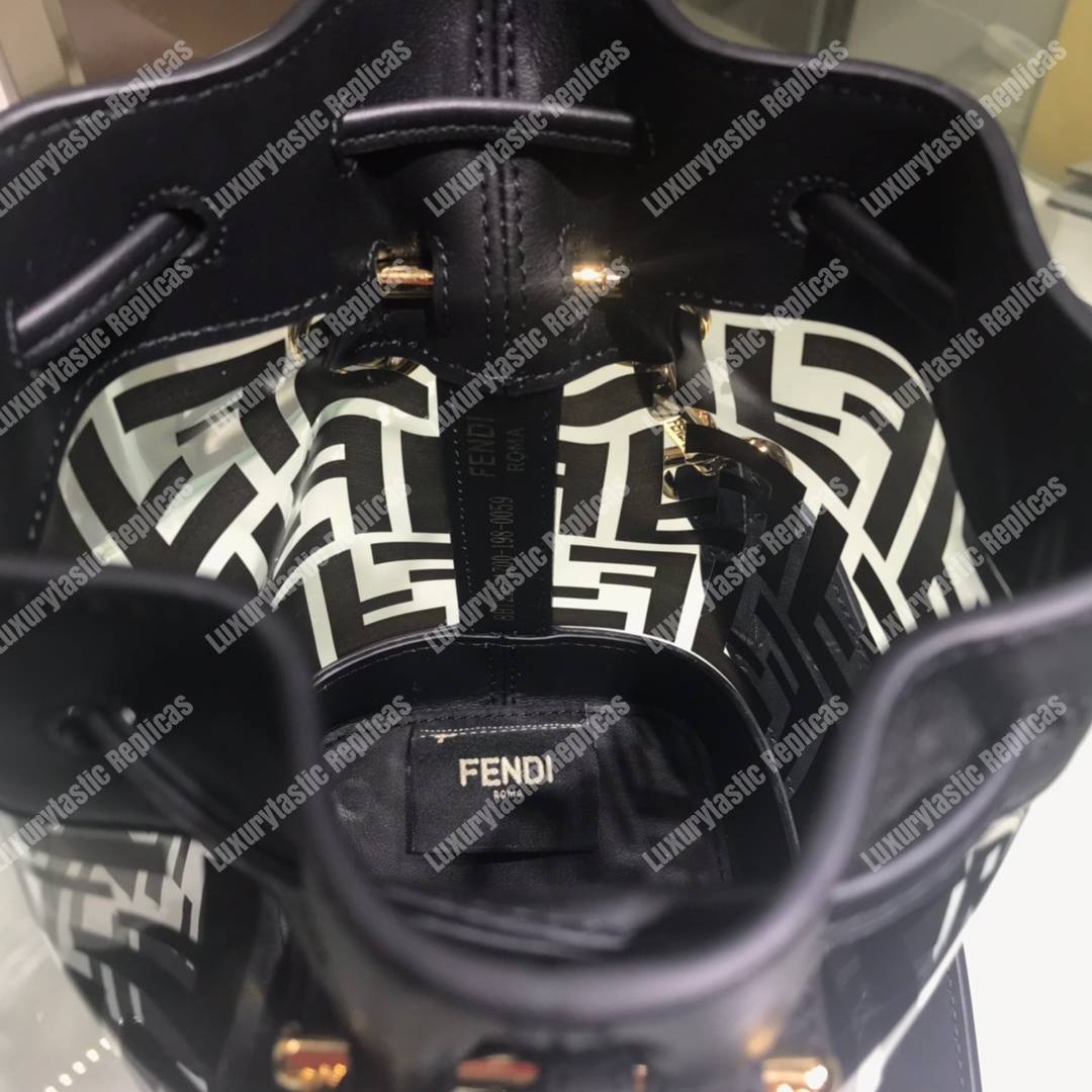 F**di mon tresor polyurethane mini bag black