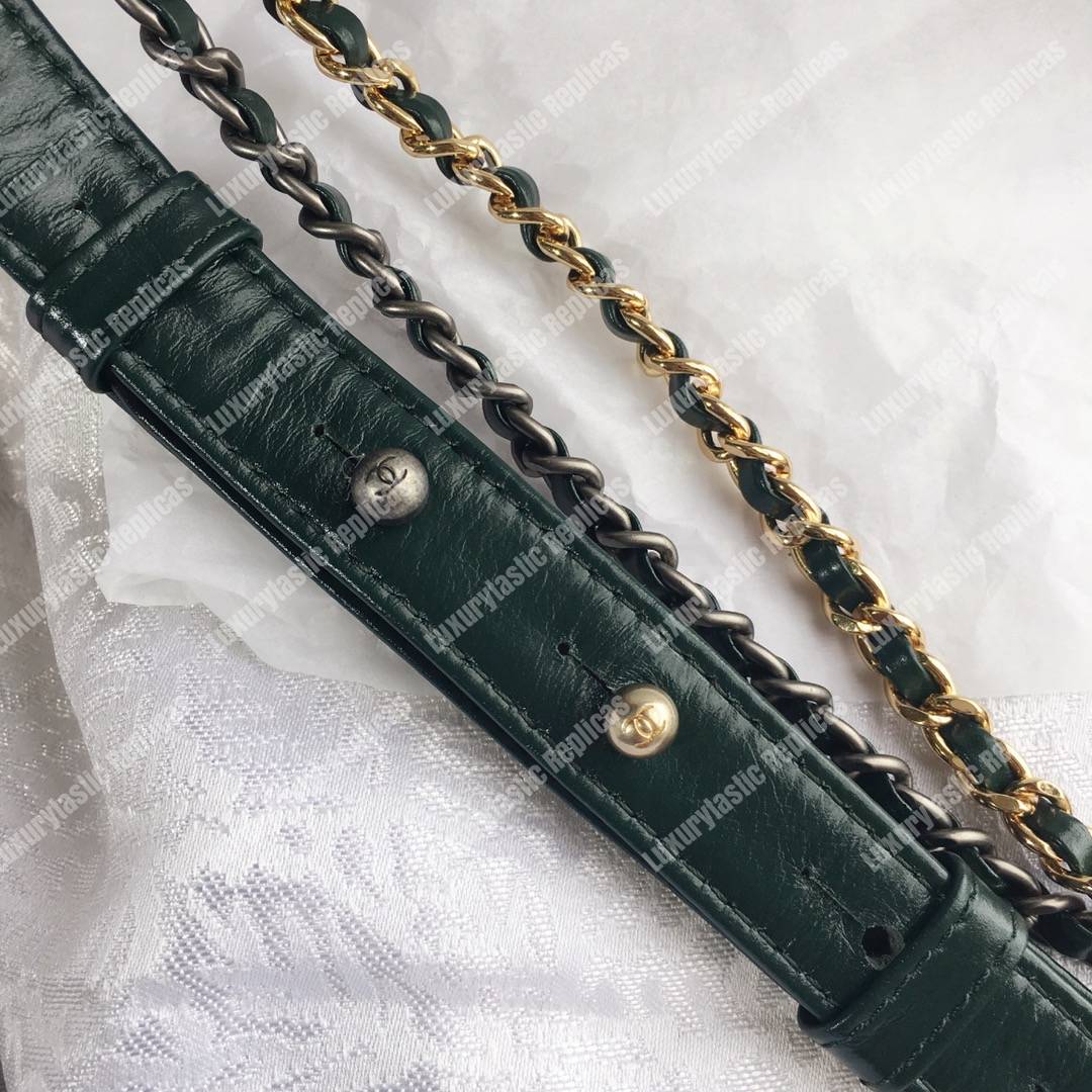 Ch*el’s gabrielle small hobo bag turquoise