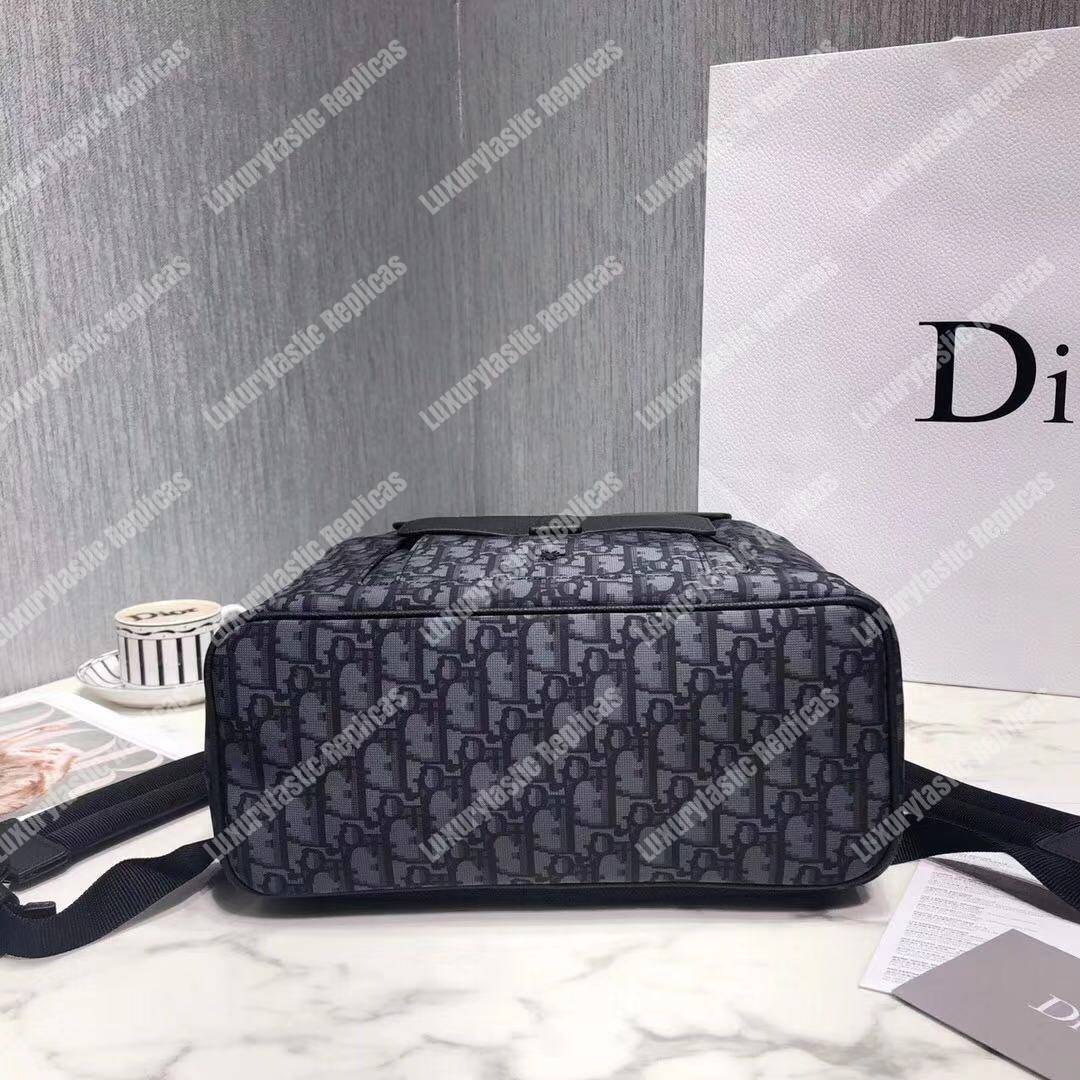 D*or navy blue oblique drawstring motion backpack