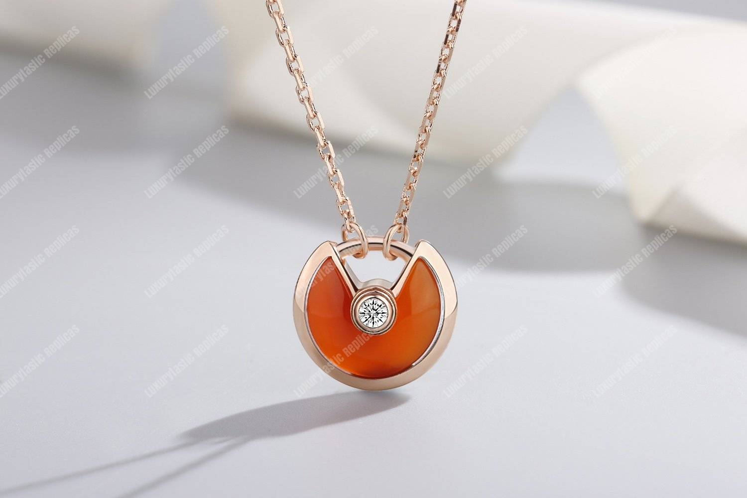 Cartier Amulette De Necklace Rose Gold