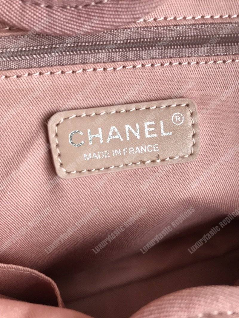 Ch*el deauville fabric tote pink