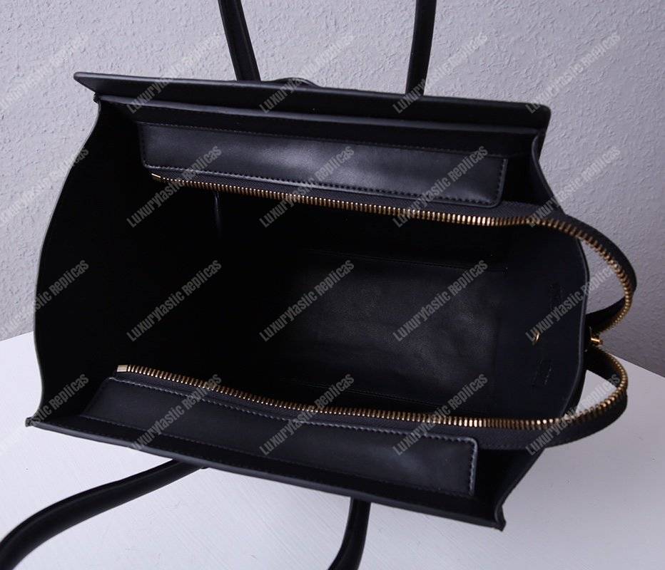 Ce**e mini luggage handbag crocodile veins leather with calfskin leather