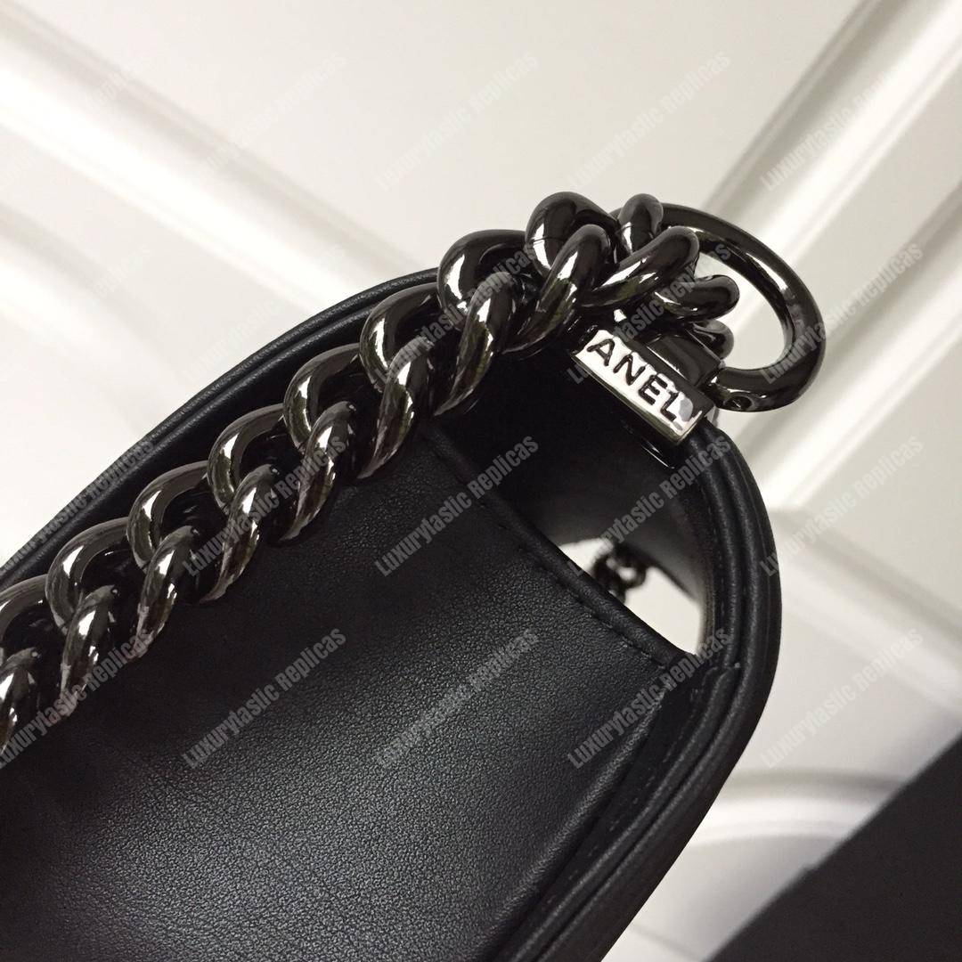 small boy Ch*el handbag black