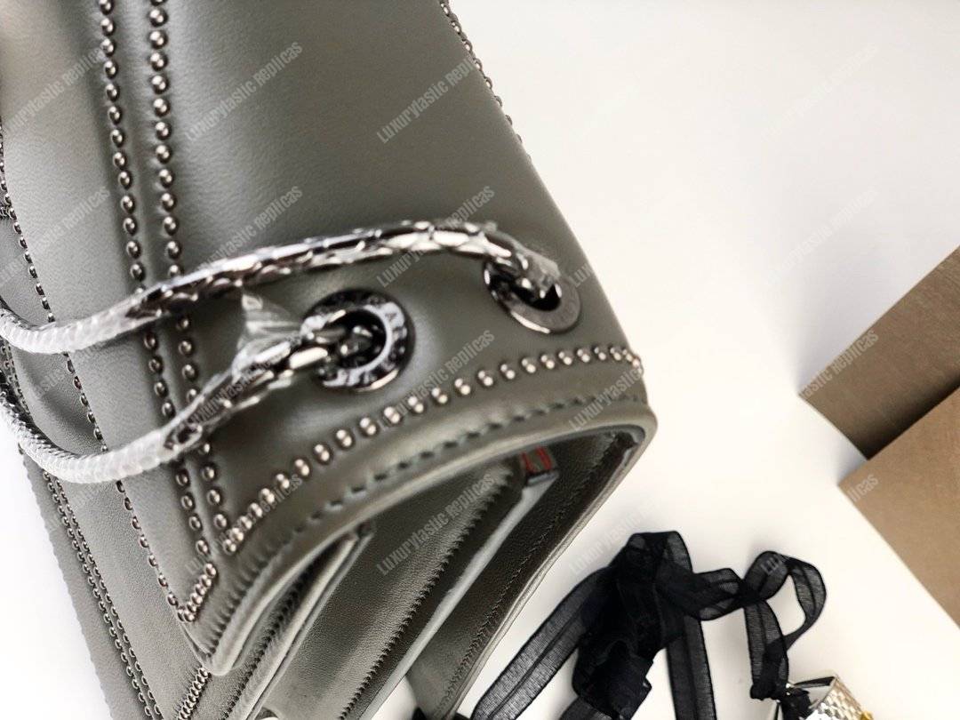 BVL Serpenti Forever Flap Cover Quilted Stardust Small Bag Linen Agate