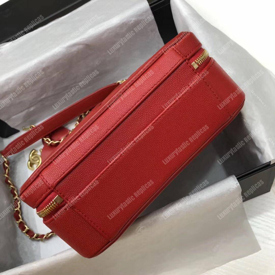 Ch*el medium vanity case red