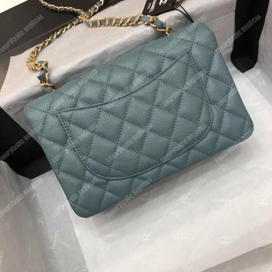 Ch*el mini flap bag dark grey