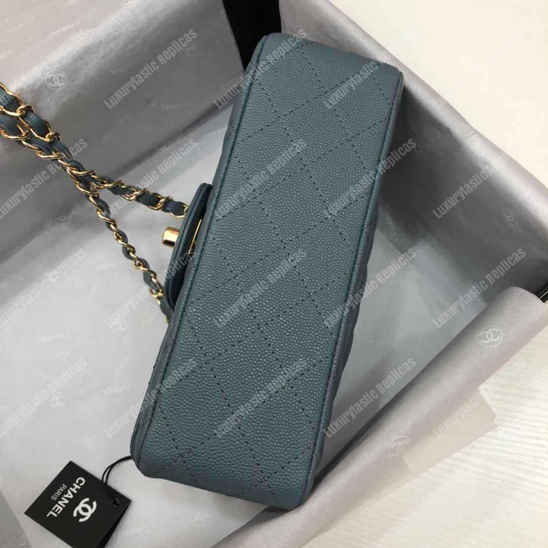 Ch*el mini flap bag dark grey