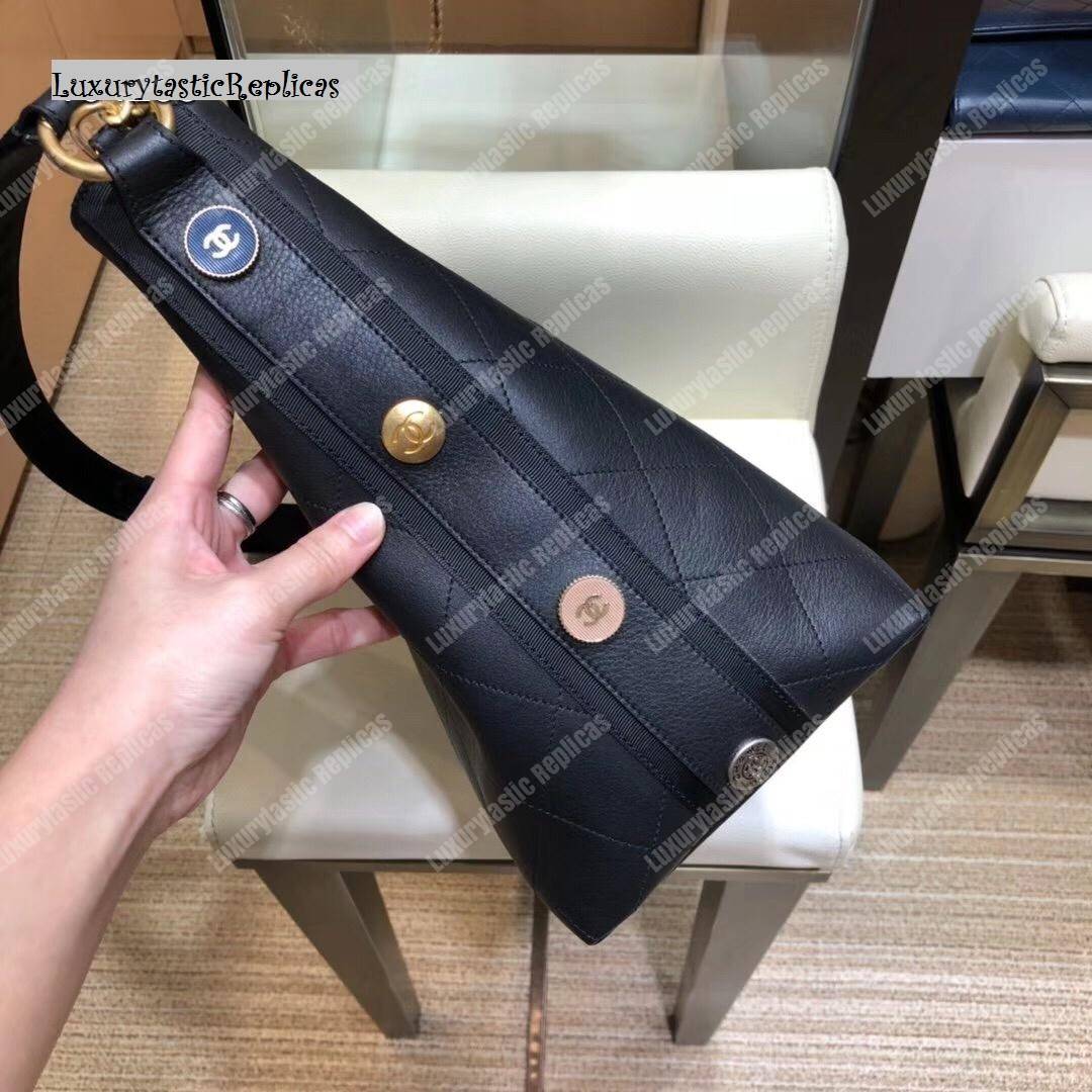 Ch*el hobo handbag black