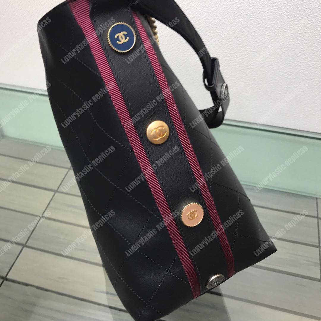 Ch*el hobo handbag black