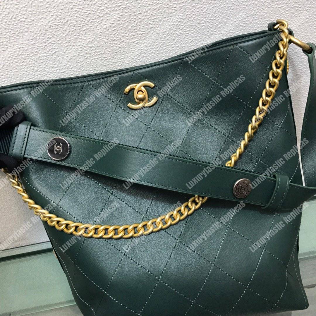 Ch*el hobo handbag green