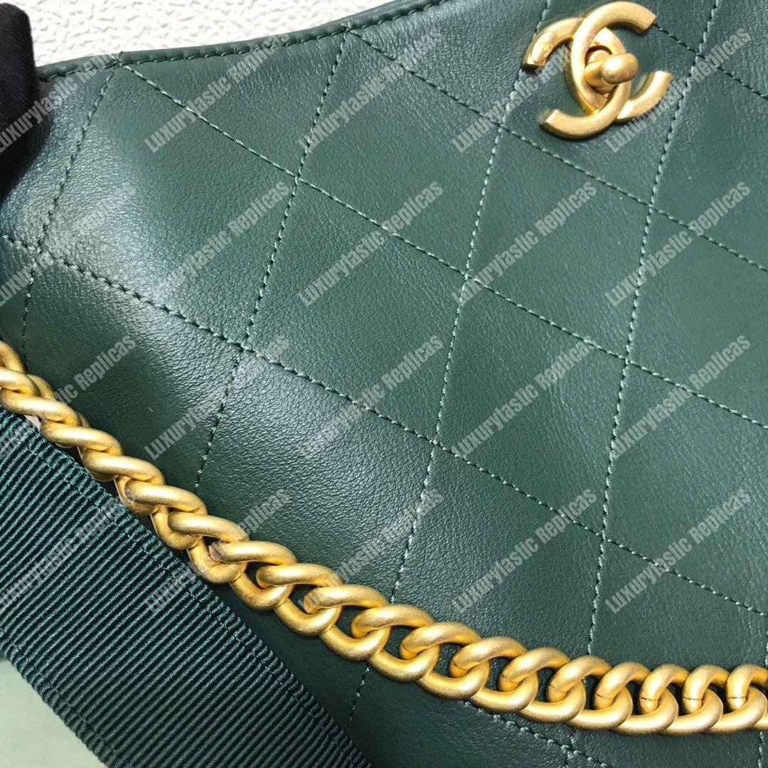 Ch*el hobo handbag green