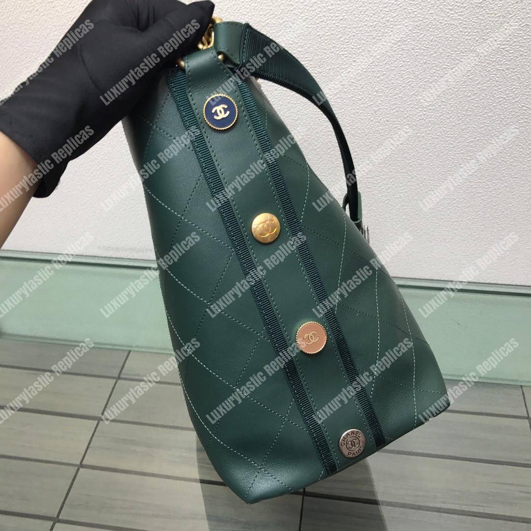 Ch*el hobo handbag green
