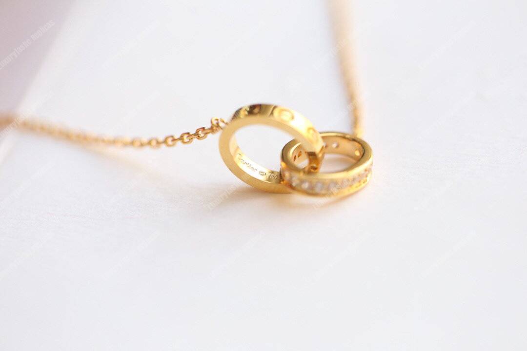 Cartier Love Diamonds Necklace Replica