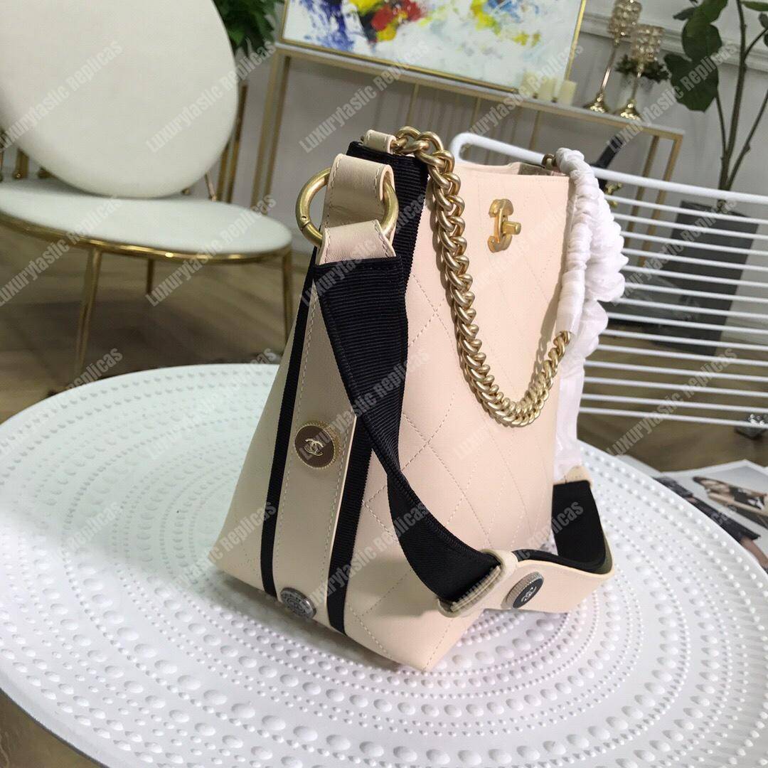 Ch*el hobo handbag white