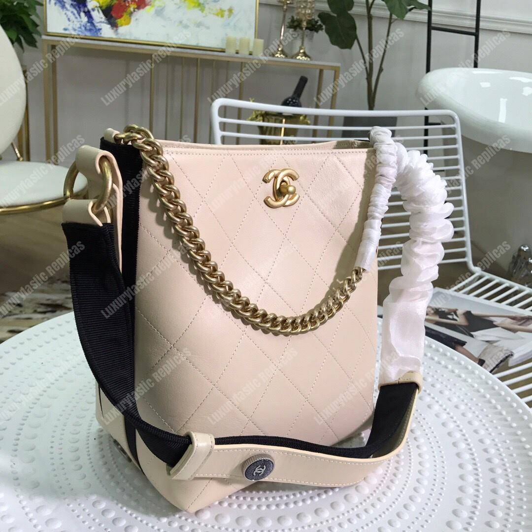 Ch*el hobo handbag white