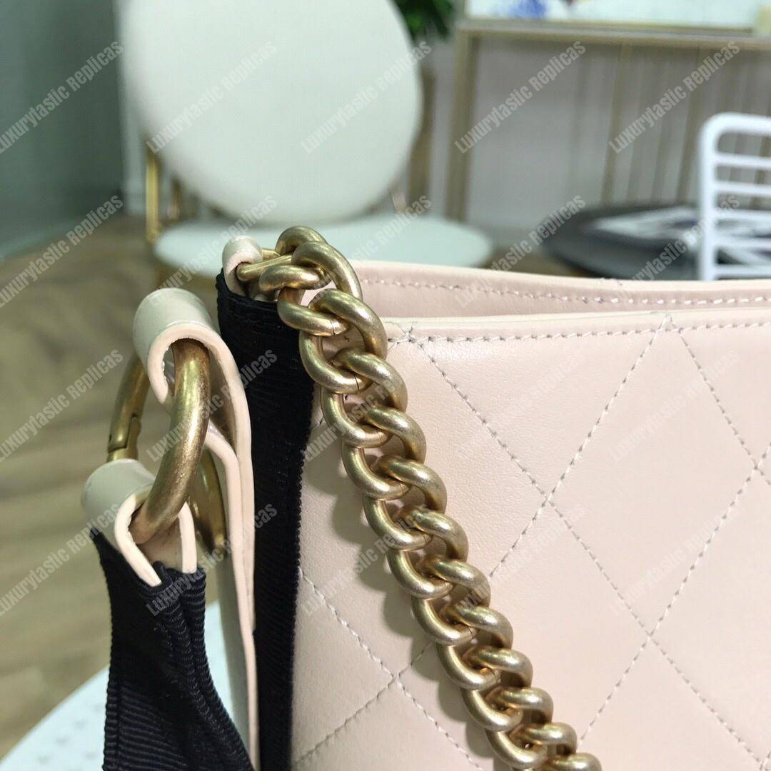 Ch*el hobo handbag white