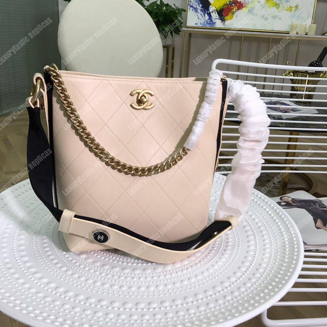 Ch*el hobo handbag white