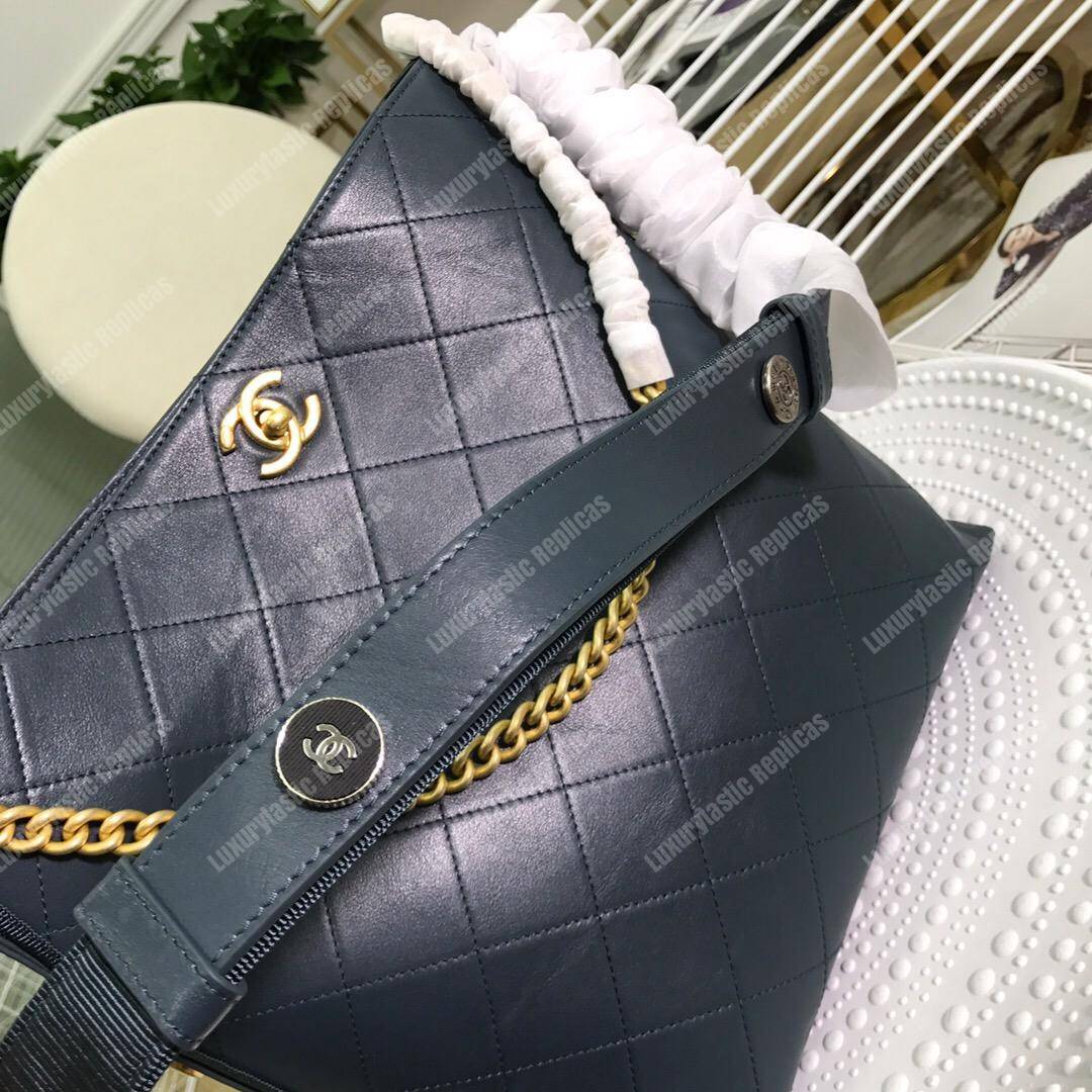 Ch*el hobo handbag blue