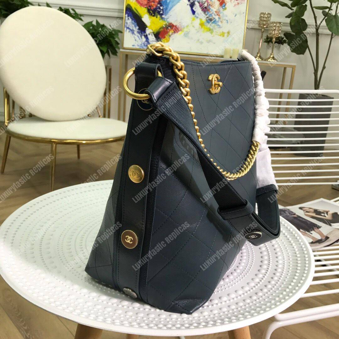 Ch*el hobo handbag blue