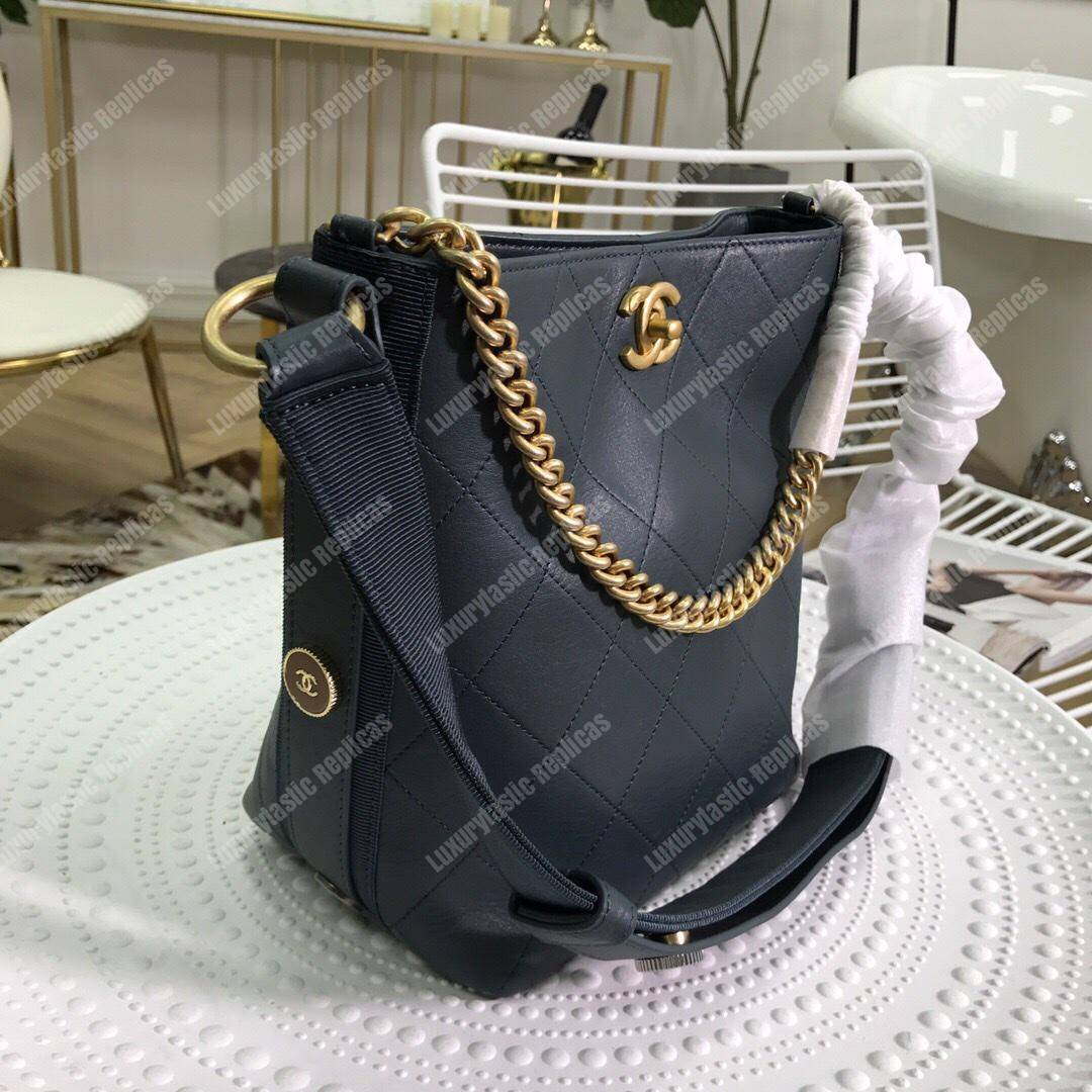Ch*el hobo handbag blue