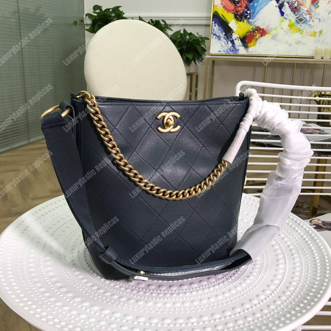 Ch*el hobo handbag blue