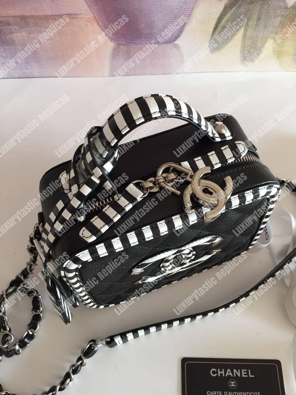 Ch*el small vanity case black