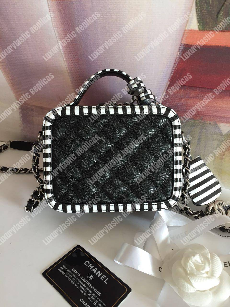 Ch*el small vanity case black