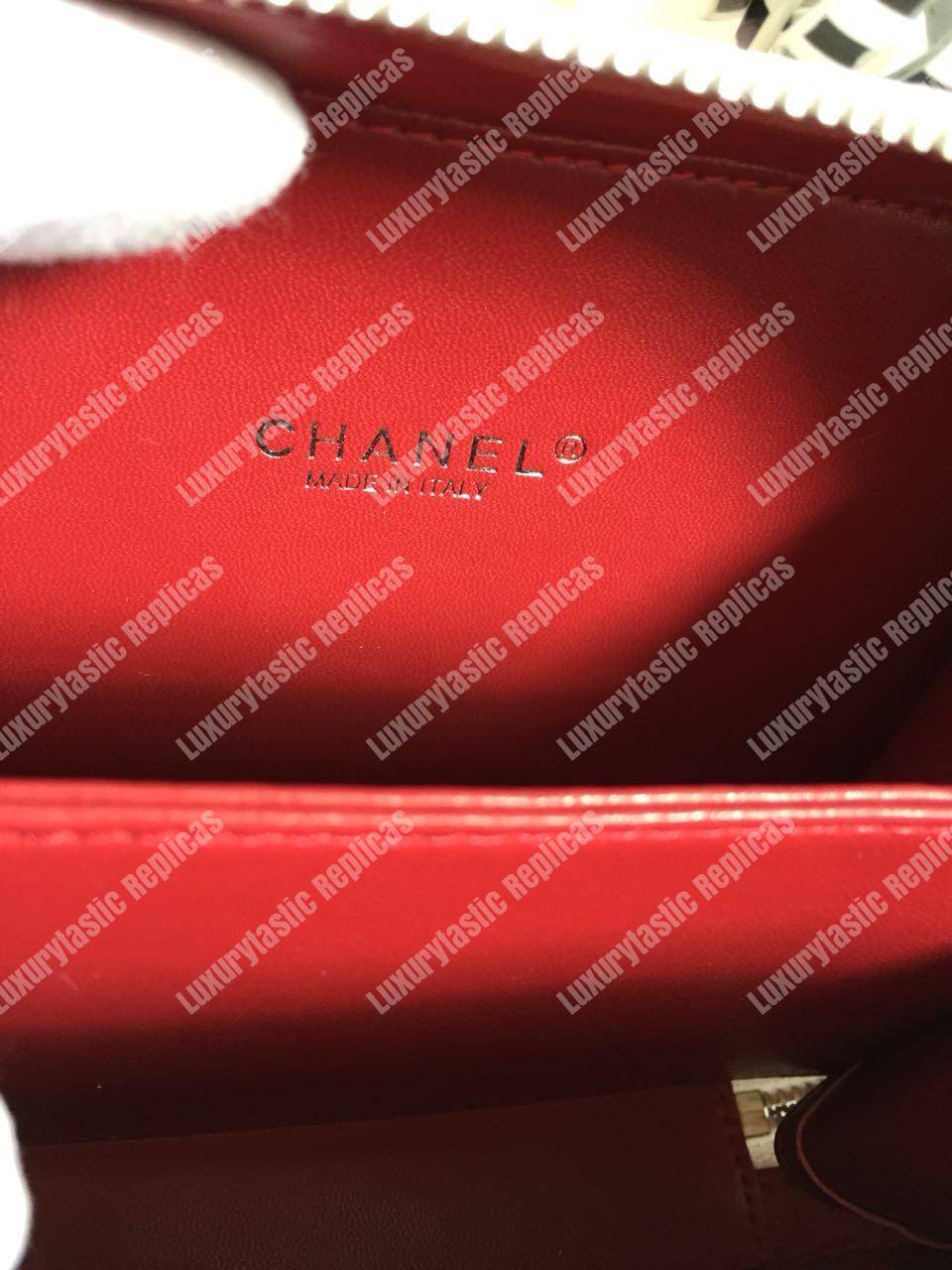 Ch*el small vanity case white