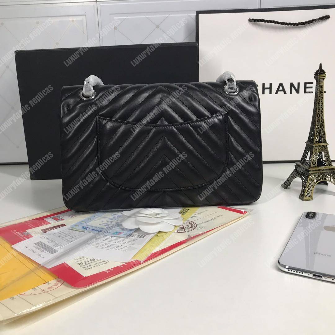 Ch*el classic medium handbag black