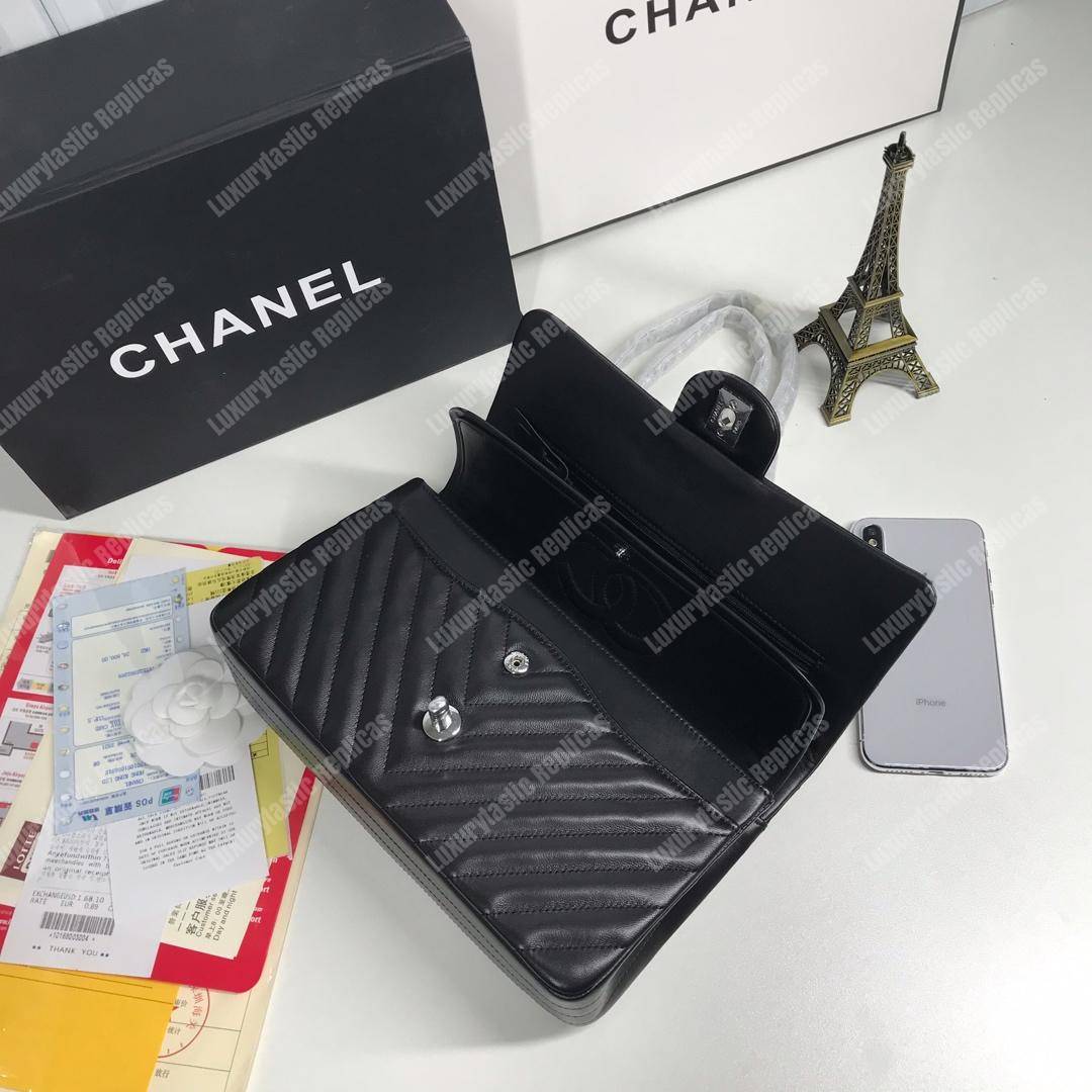 Ch*el classic medium handbag black