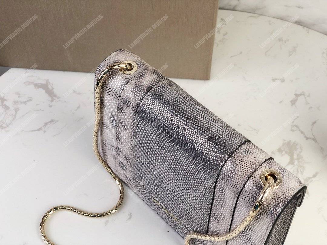 BVL Serpenti Forever Crossbody Bag Metallic