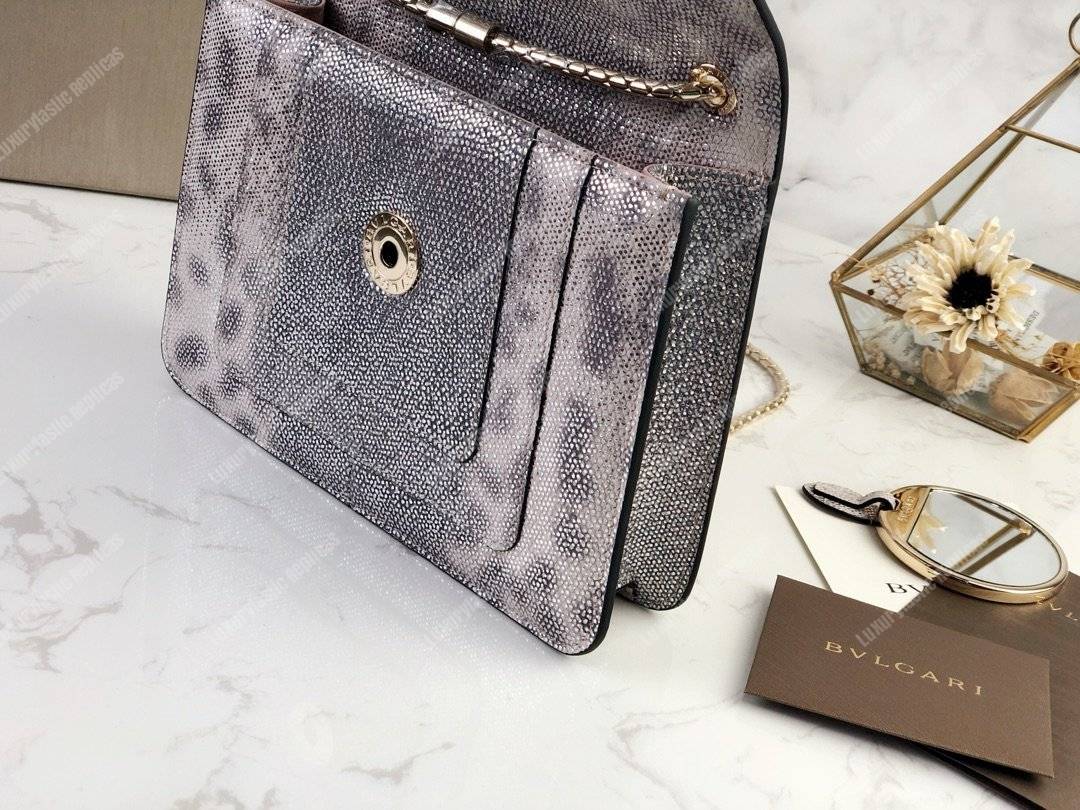 BVL Serpenti Forever Crossbody Bag Metallic