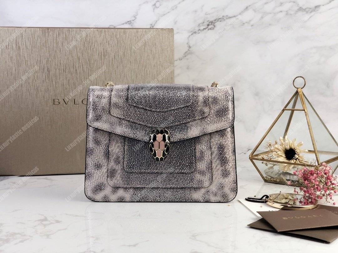 BVL Serpenti Forever Crossbody Bag Metallic
