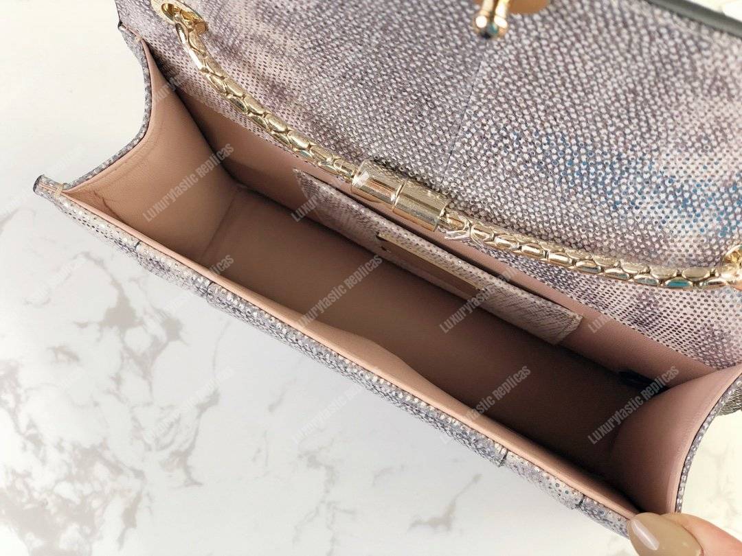 BVL Serpenti Forever Crossbody Bag Metallic