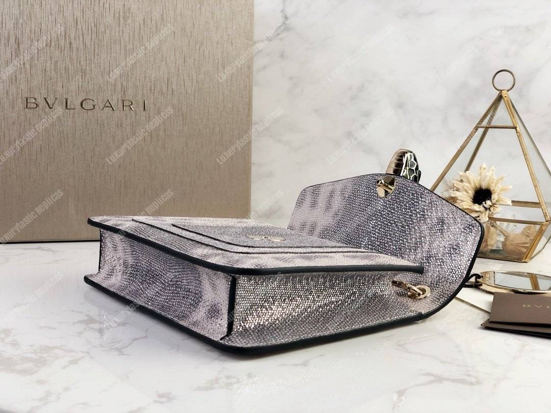 BVL Serpenti Forever Crossbody Bag Metallic
