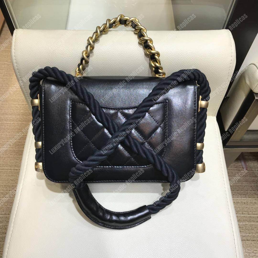 Ch*el flap bag black