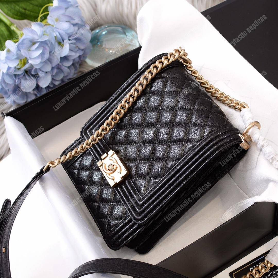 Ch*el boy handbag black