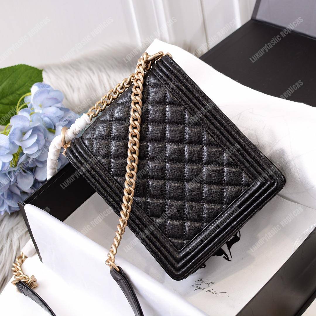 Ch*el boy handbag black