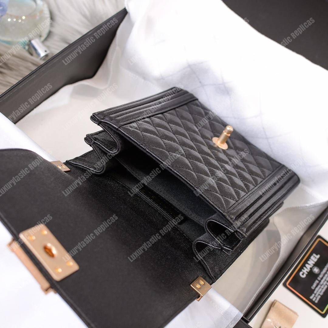 Ch*el boy handbag black