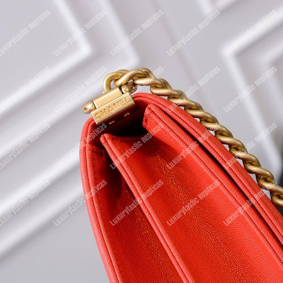 Ch*el boy handbag red