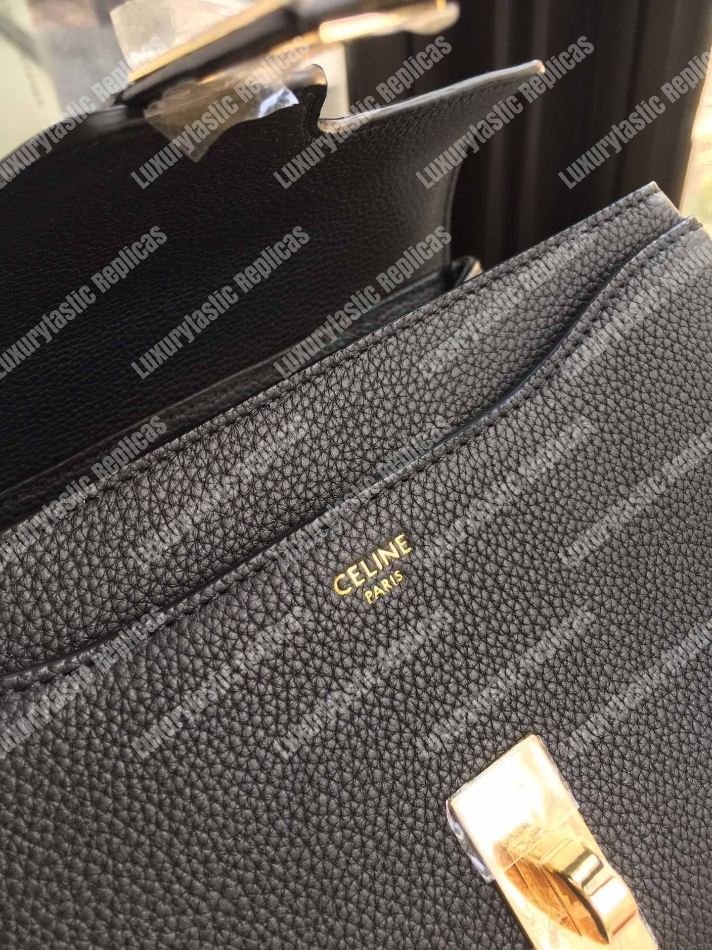 Ce**e small 16 bag in grained calfskin black